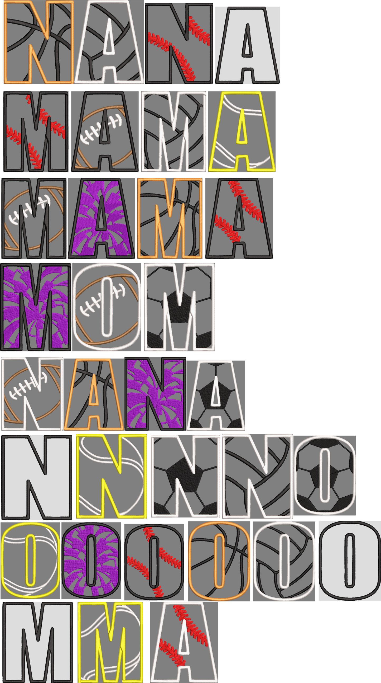 M,N,A,O (JEF FORMAT)