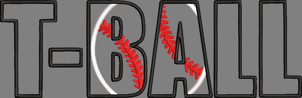 T-BALL APPLIQUE
