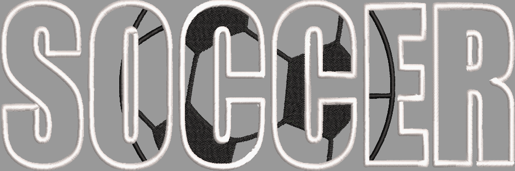 Soccer Single File Applique