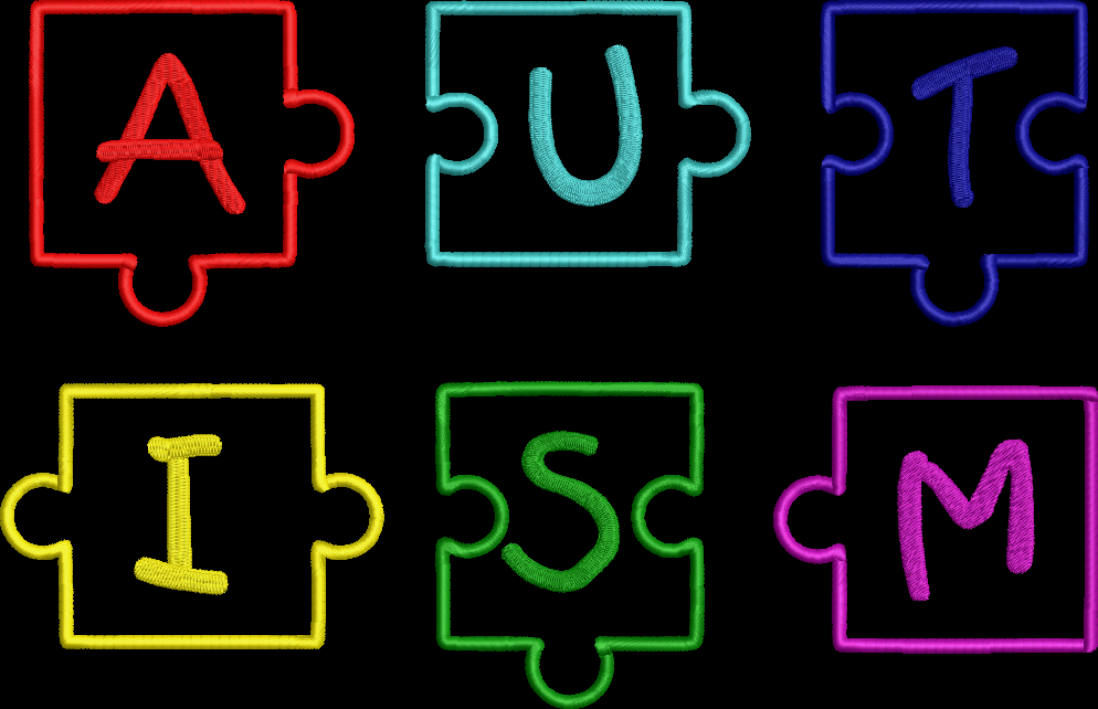 AUTISM APPLIQUE (2 SIZES)