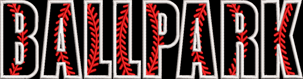 BALLPARK APPLIQUE 7 INCHES