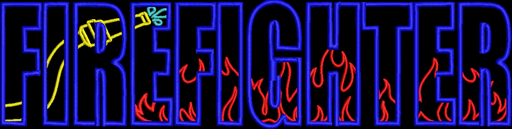 FIREFIGHTER APPLIQUE 7