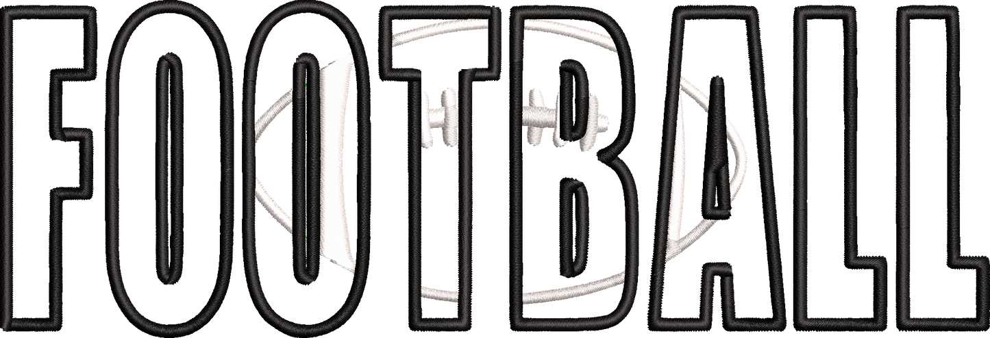 FOOTBALL APPLIQUE 7 INCHES