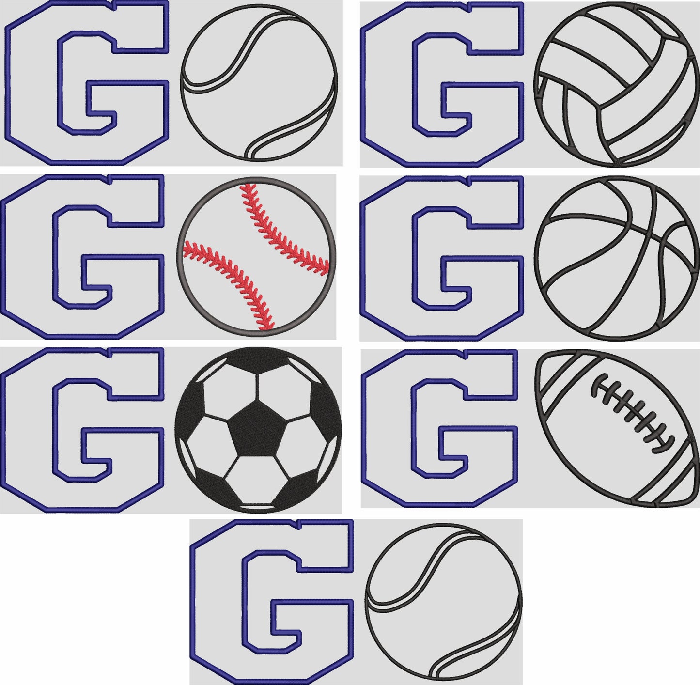 GO APPLIQUE BUNDLE DST