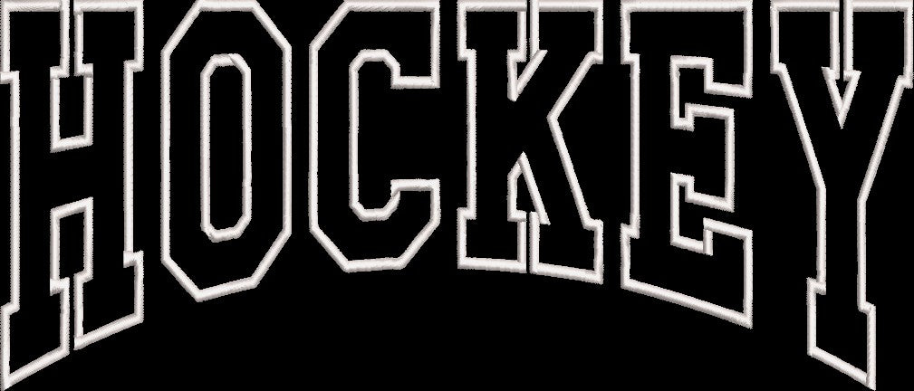 HOCKEY APPLIQUE CURVE