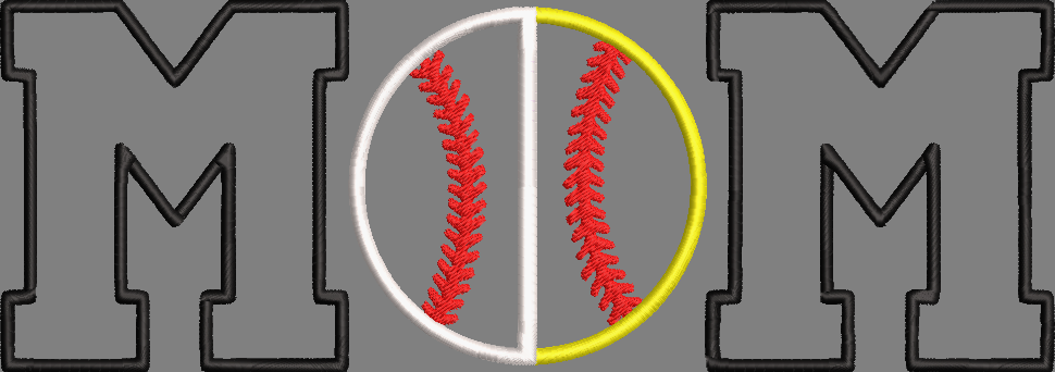 MOM OF BOTH APPLIQUE