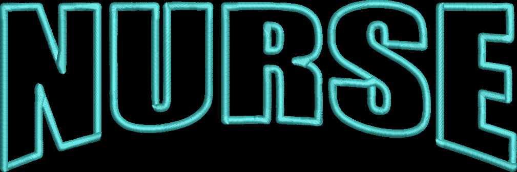 NURSE ARCHED APPLIQUE