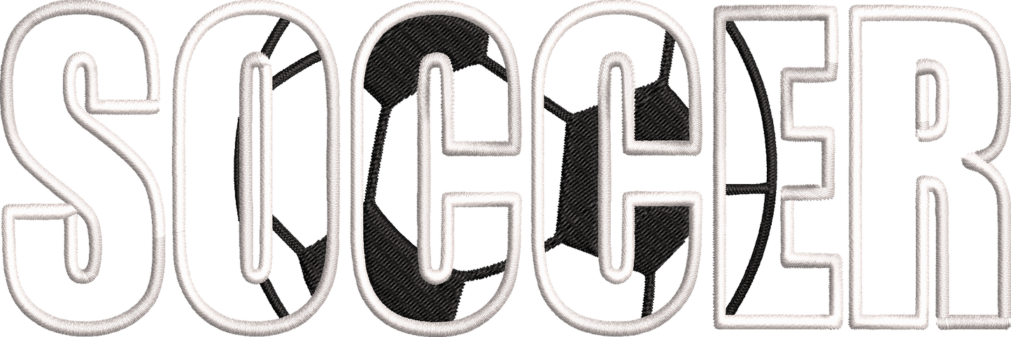 SOCCER APPLIQUE 7 INCHES