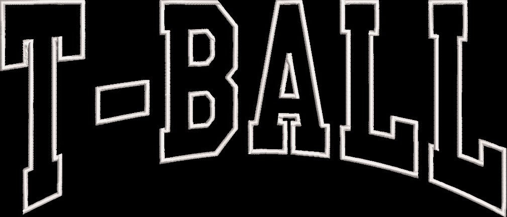 T-BALL APPLIQUE CURVE
