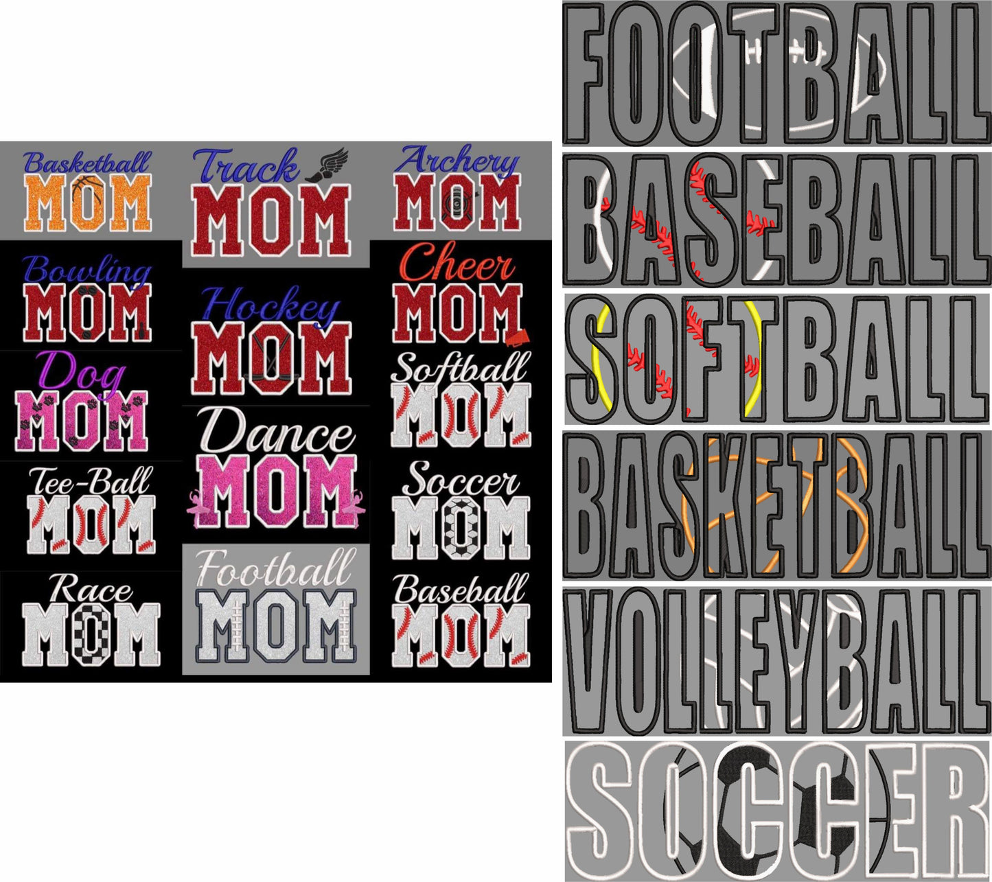 BOTH APPLIQUE BUNDLE DST