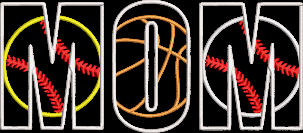 SOFTBALL/BASKETBALL/BASEBALL APPLIQUE