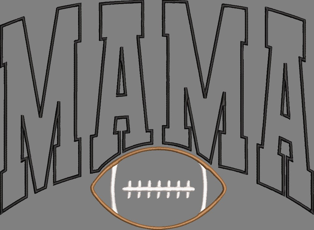 MAMA FOOTBALL APPLIQUE