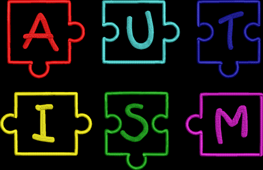 AUTISM APPLIQUE (2 SIZES)