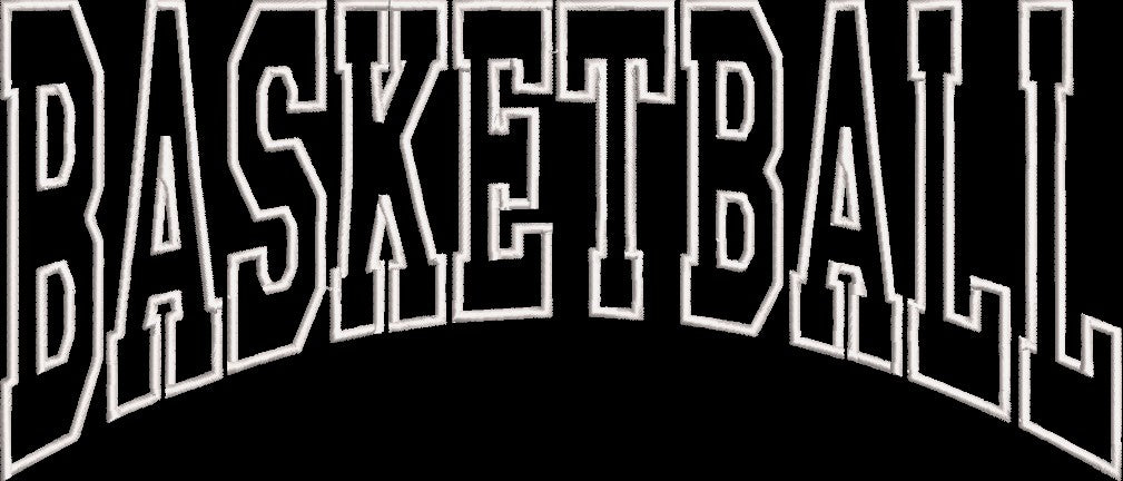BASKETBALL APPLIQUE WITH CURVE