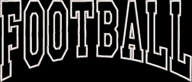FOOTBALL APPLIQUE CURVE