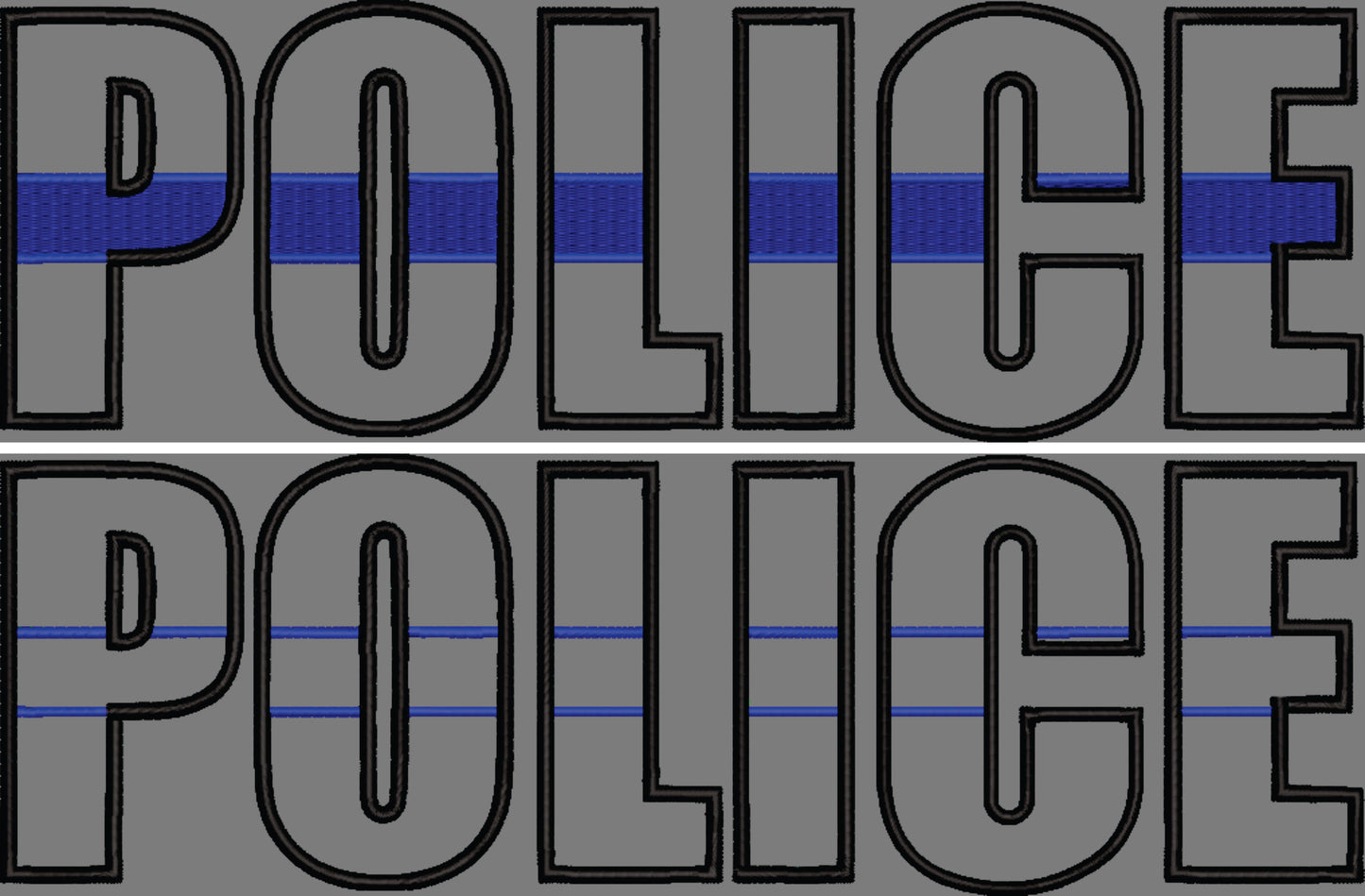 POLICE FULL APPLIQUE AND APPLIQUE/FILL BUNDLE