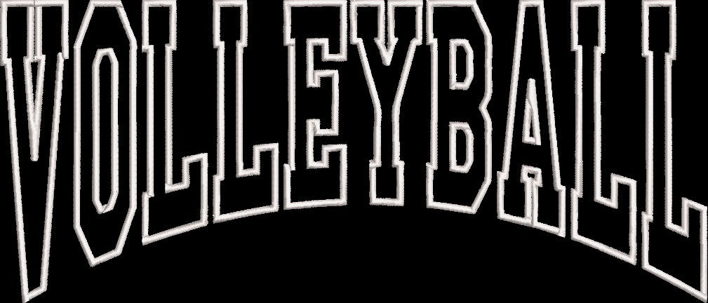VOLLEYBALL APPLIQUE CURVE