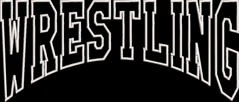 WRESTLING APPLIQUE CURVE